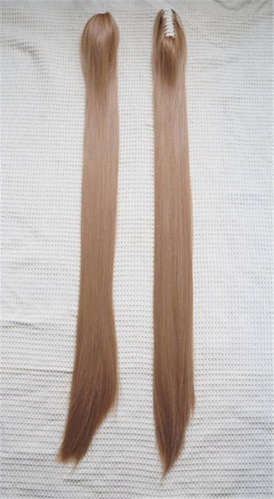Yuchashui Face Framing Short Wigs and Long Straight Ponytails Set