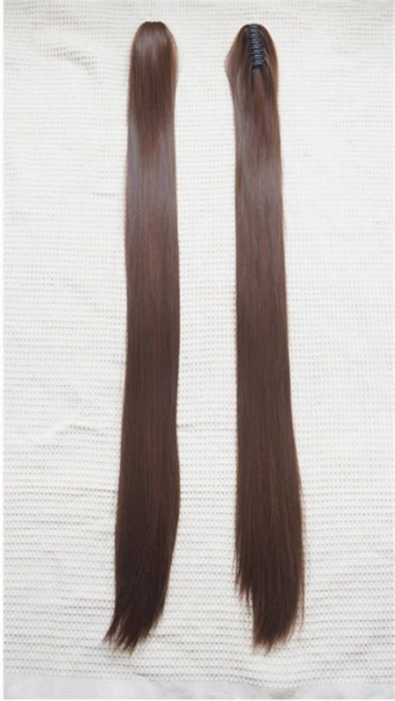Yuchashui Face Framing Short Wigs and Long Straight Ponytails Set