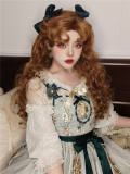 Earl's Daughter Vintage Long Curly Golden Brown Princess Wig