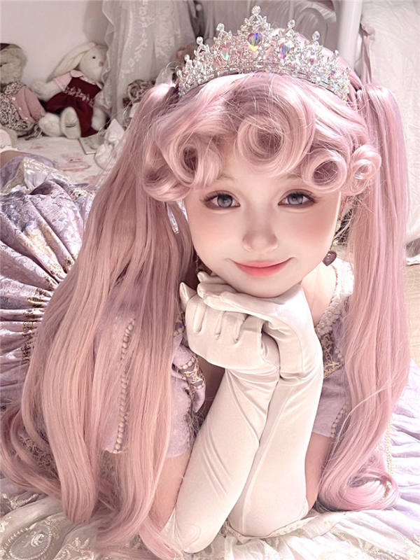 Magical Girl Pink Long Lolita Wig