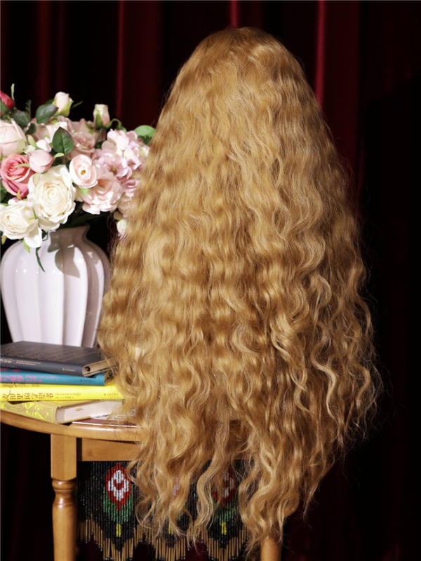 The Princess Diaries Vintage Long Curly Golden Brown Prince Wig