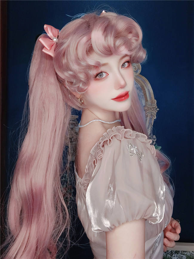 Magical Girl Pink Long Lolita Wig