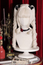 Vampire White Roman Curls Halloween Lolita Wig