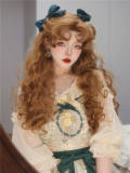Earl's Daughter Vintage Long Curly Golden Brown Princess Wig