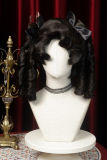 The Adams Girl Black Roman Curls Lolita Wigs