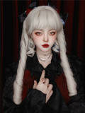 Vampire White Roman Curls Halloween Lolita Wig