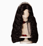 Gypsy Rose Black Vintage Long Curly Princess Wig