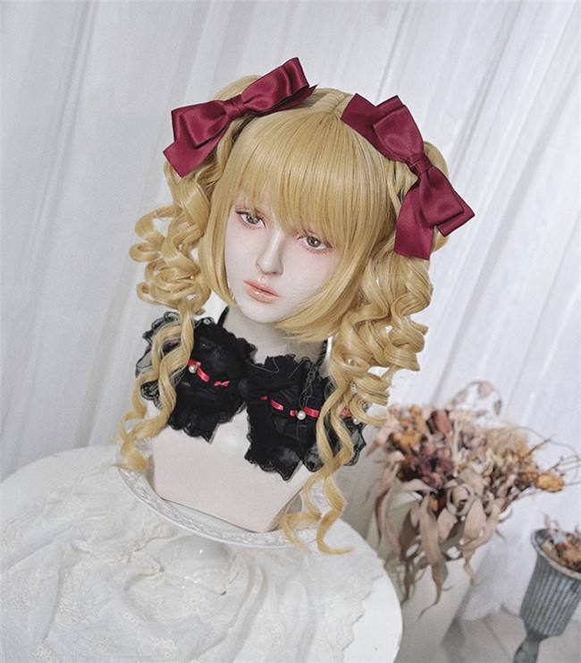 Pippi Palace Christmas Vintage Doll Golden Lolita Wig