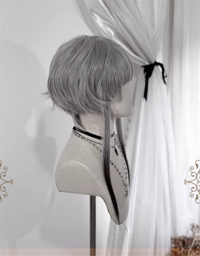 Pippi Palace Black Gray Ombre Lolita Wig
