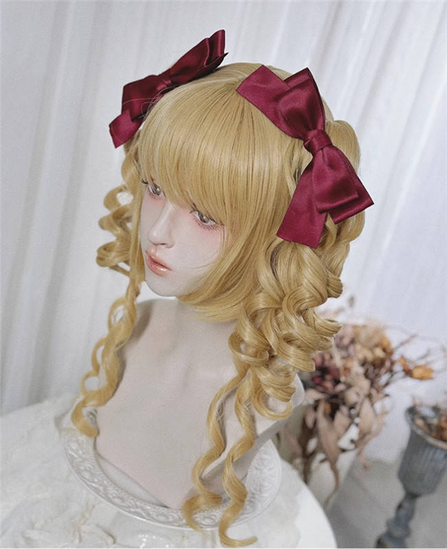 Pippi Palace Christmas Vintage Doll Golden Lolita Wig
