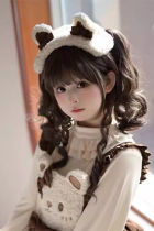 Pippi Palace Lillian Dark Brown Vintage Doll Lolita Wig