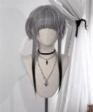 Pippi Palace Black Gray Ombre Lolita Wig