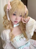 Pippi Palace Christmas Vintage Doll Golden Lolita Wig