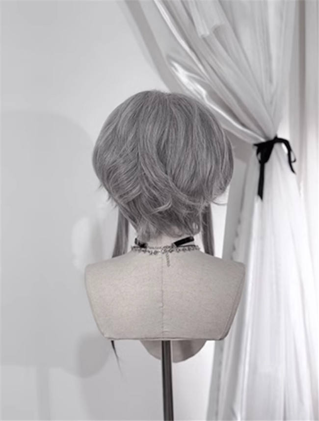 Pippi Palace Black Gray Ombre Lolita Wig