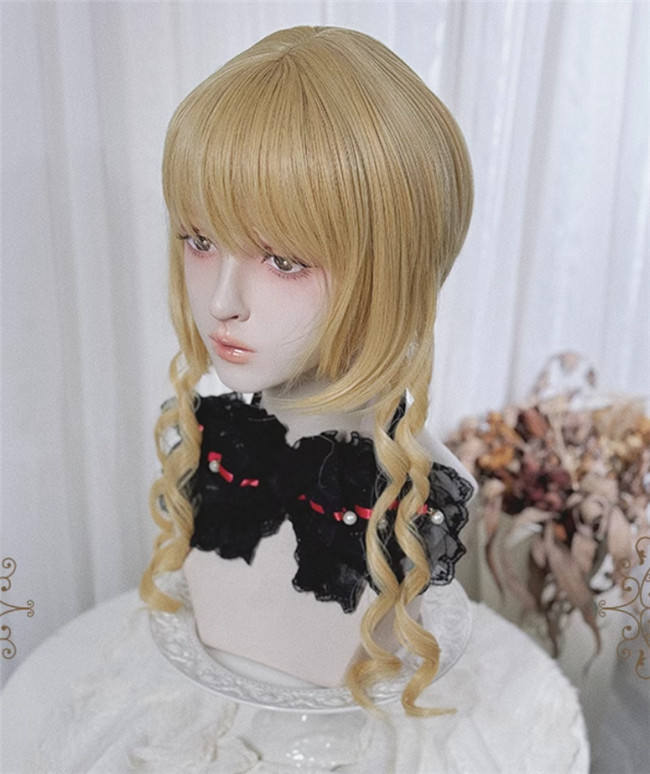 Pippi Palace Christmas Vintage Doll Golden Lolita Wig
