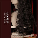 Gypsy Rose Black Vintage Long Curly Princess Wig