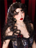 Gypsy Rose Black Vintage Long Curly Princess Wig