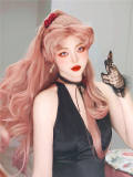 Rose Killer Orange Pink Pre-styled Princess Hair Lolita Wig