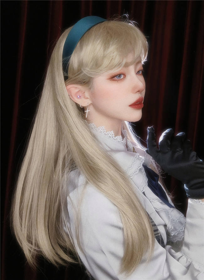 Alice Long Straight Blonde Lolita Wig