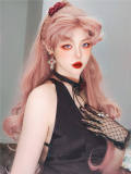 Rose Killer Orange Pink Pre-styled Princess Hair Lolita Wig