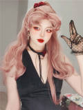 Rose Killer Orange Pink Pre-styled Princess Hair Lolita Wig
