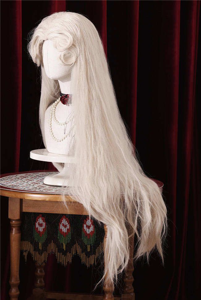 Blood and Love White Water Wave Lolita Wig