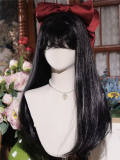 Lover Letter Long Black Straight Lolita Wig