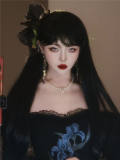 Lover Letter Long Black Straight Lolita Wig