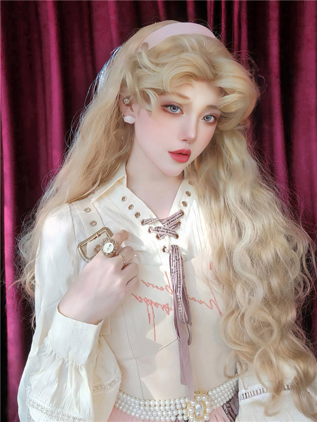 Barbie Princess Long Wavy Blonde Lolita Wig