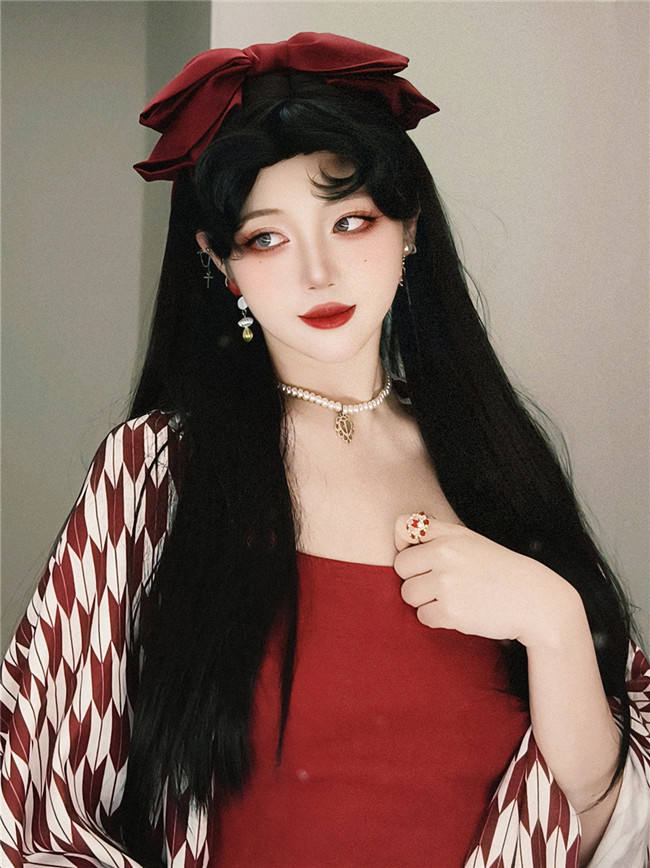 Back to Basics Long Straight Black Lolita Wig