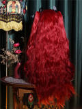 Dragon Family Water Wave Princess Wig and Double Ponytails
