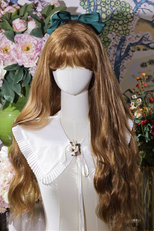 Gilt Amber Long Wavy Honey Brown Lolita Wig