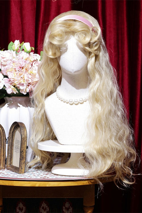 Barbie Princess Long Wavy Blonde Lolita Wig