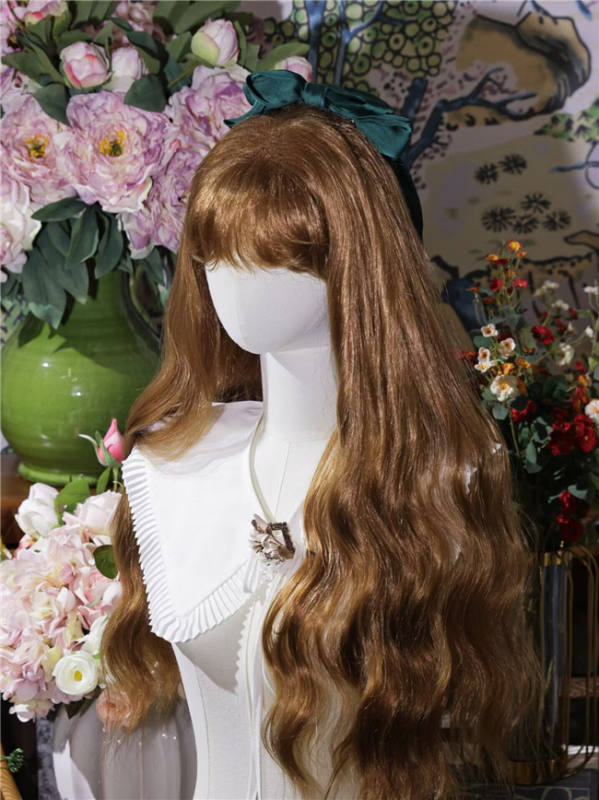 Gilt Amber Long Wavy Honey Brown Lolita Wig