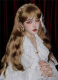 Gilt Amber Long Wavy Honey Brown Lolita Wig