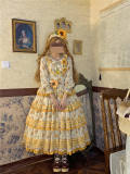 Miss Point Garden Sunflower Tiered Skirt Lolita One Piece Dress