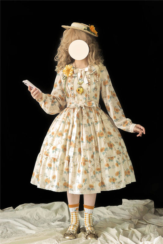 Miss Point Garden Sunflower Daily Wear Lolita OP Dress