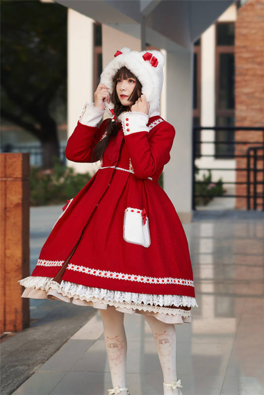 Bear Ears Sweet Christmas Lolita Coat