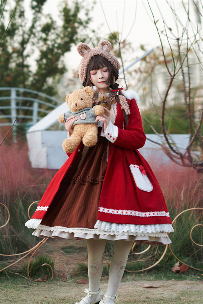 Bear Ears Sweet Christmas Lolita Coat