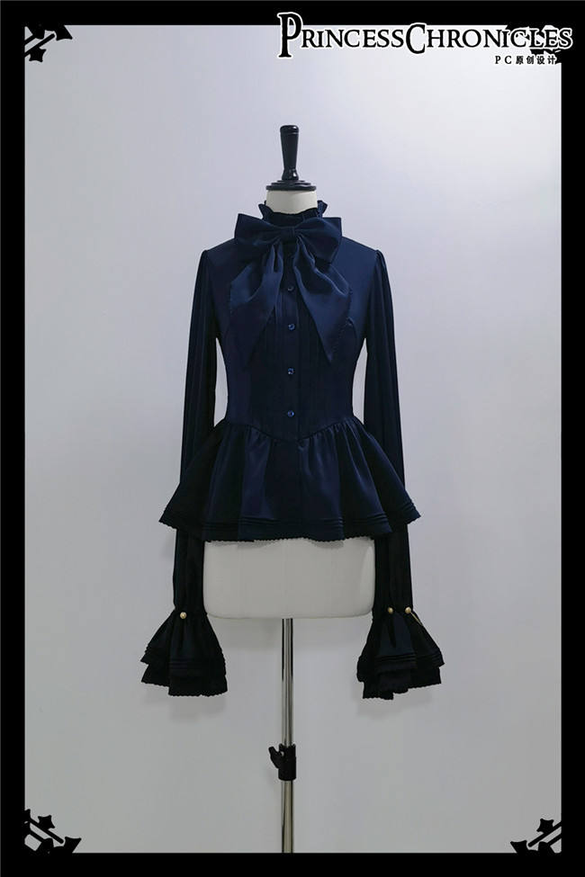 Princess Chronicles Rabbit Hunting Royal Blue Blouse Ouji Fashion