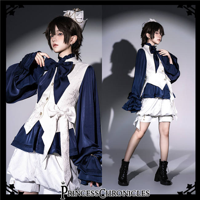 Princess Chronicles Rabbit Hunting Royal Blue Blouse Ouji Fashion