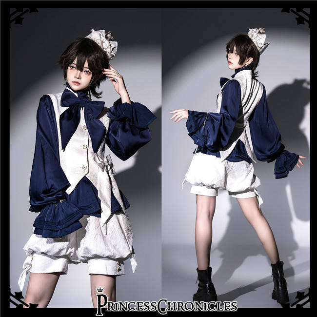 Princess Chronicles Rabbit Hunting Royal Blue Blouse Ouji Fashion