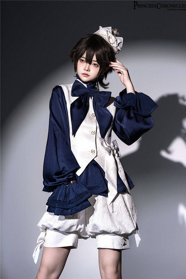 Princess Chronicles Rabbit Hunting Royal Blue Blouse Ouji Fashion