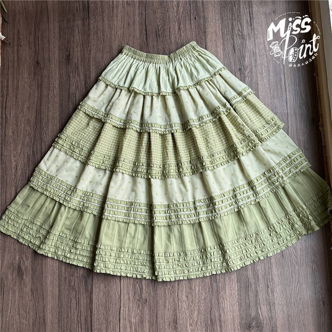 Miss Point Garden Sunflower Tiered Lolita Skirt
