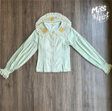 Miss Point Garden Sunflower Embroidery Collar Cotton Lolita Blouse