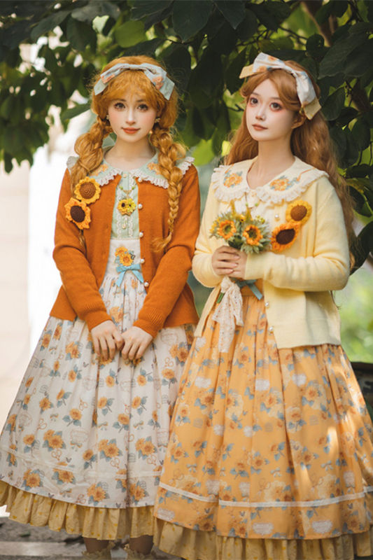 Miss Point Garden Sunflower Lolita Sweater Coat
