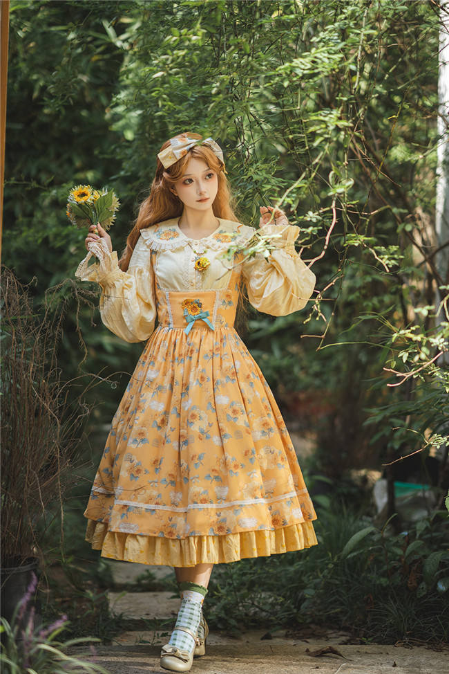 Miss Point Garden Sunflower Corset Lolita Dress