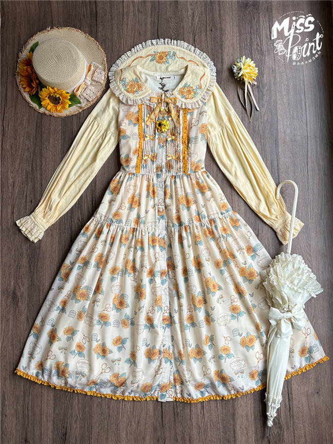 Miss Point Garden Sunflower Daily Wear Lolita Jumper Dress