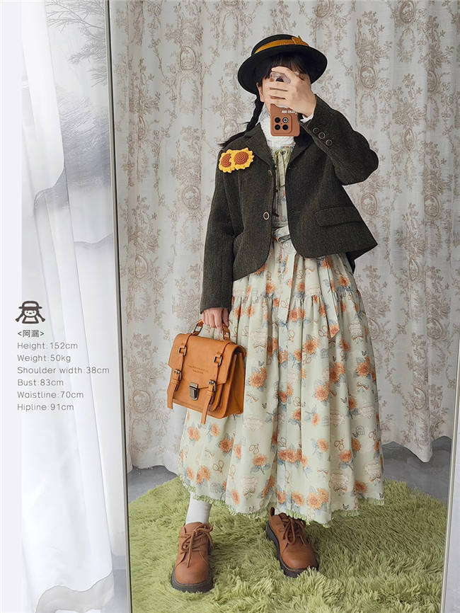 Miss Point Garden Sunflower Daily Wear Lolita Jumper Dress