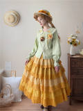 Miss Point Garden Sunflower Embroidery Collar Cotton Lolita Blouse